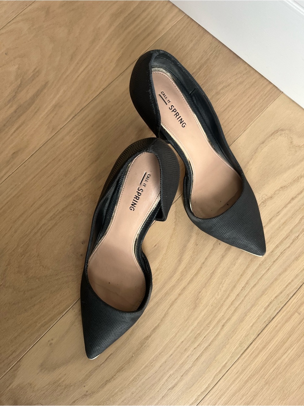 Call It Spring Women’s Black Pointed Toe High Heels